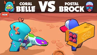 CORAL BELLE vs POSTAL BROCK | 1 vs 1 | Brawl Stars