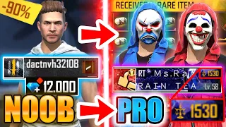 Free Fire new account to *PRO* MAX - look i make your dream account😱🔥