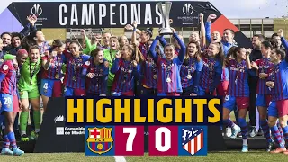 🏆 FIRST TITLE OF THE YEAR! | HIGHLIGHTS BARÇA 7 - 0 AT. MADRID