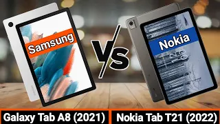 Samsung Galaxy Tab A8 VS Nokia Tab T21