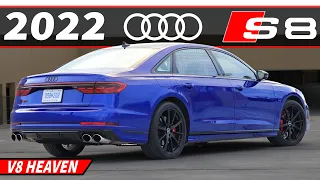 The 2022 Audi S8 is an Agressively Smooth Luxury Sedan Rocketship