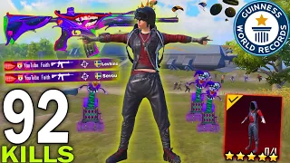 92 KILLS!😈 NEW SEASON BEST AGGRESSIVE RUSH GAMEPLAY🔥Solo Vs Squad | PUBG Mobile