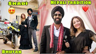 Finally shadi ho gayi NEPALI Tradition mai 😍 BHUTAN enter hone se pehle hi ❤️