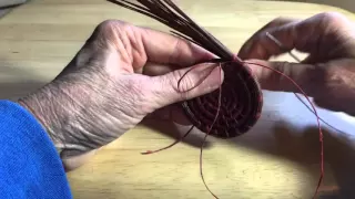 Pine Needle Coiling - adding threads