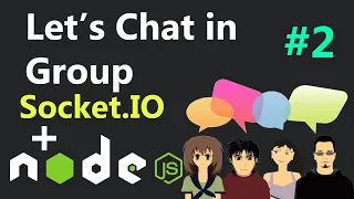How to Chat with Multiple Users in Group in Node JS Socket.IO - Node JS Group Chat Application #2
