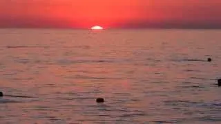 Тёплое Чёрное море в июле, купание на закате в Лазаревском, SOCHI RUSSIA