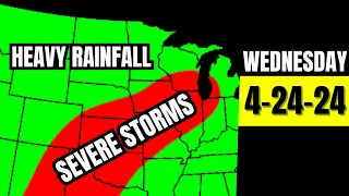 This Storm Is Getting BIGGER... Wednesday Weather Forecast 4/24/24