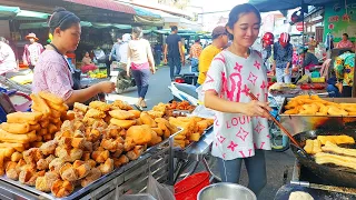 Amazing Donut Making Skills, Chinese Breadsticks, Youtiao, Banana Fritters, Cambodia Street Food