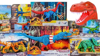 Jurassic World Unboxing Review | Robot T-rex, Dinosaur Tools, Therizinosaurus, Spiderman Mosasaurus