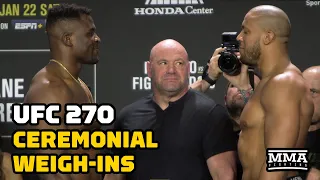 UFC 270 Ceremonial Weigh-In Highlights | Ngannou vs. Gane, Moreno vs. Figueiredo 3 | MMA Fighting