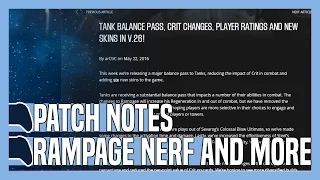 Rampage Nerf, Crit Nerf and More! | Paragon Patch v.26 | Paragon News