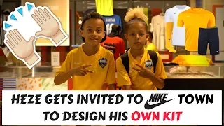 HEZE GETS INVITED TO NIKE TOWN TO DESIGN HIS OWN KIT