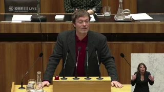 20170201 Politik live  Nationalratssitzung 5 Wolfgang Pirklhuber Grüne 1980784882