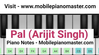 Pal Piano Tutorial|Arijit Singh|Jalebi|Piano Music|Piano lessons|piano Keyboard| Mobile piano|online