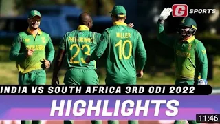 Ind vs Sa 3rd ODI 2022 highlights south africa white washed   india