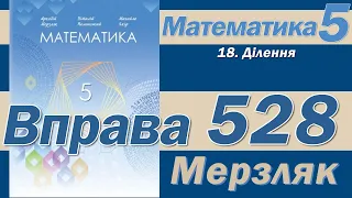 Мерзляк Вправа 528. Математика 5 клас