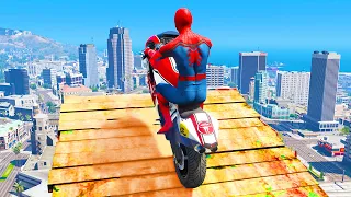 GTA 5 Spiderman Epic Jumps #30 ( Spider-Man Stunts & Fails )