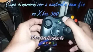 Sincronizando um controle sem fio paralelo no xbox 360