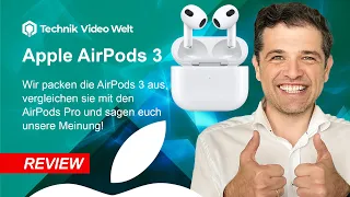 Apple AirPods 3 - Unboxing, Vergleich mit AirPods Pro und Meinung • • 🎧3️⃣ • 📦 •