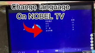 NOBEL led TV: How to Change Language #repair #ledrepair #led