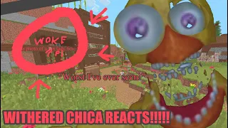 Minecraft Lets Play Episode 5 World Special Reaction /WITHERED CHICA REACTION Episode 7