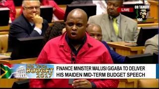 Angry EFF members leave the chambers, Mid-term budget continues