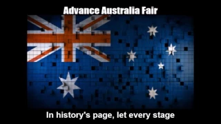 [National Anthem of Australia] Advance Australia Fair - SHORT VERSION (Nightcore + Lyrics)