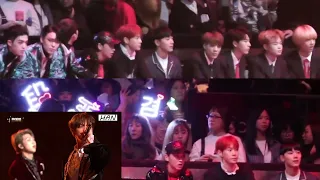 161202 MAMA NCT 엔시티 reaction to BTS 방탄소년단 FIRE 불타오르네