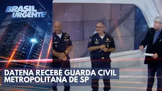 Datena recebe Guarda Civil Metropolitana de São Paulo