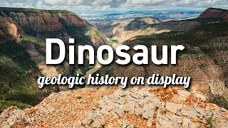 Dinosaur - geologic history on display (Utah/Colorado)