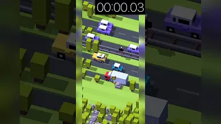 I got the fastest death in crossy road #shorts