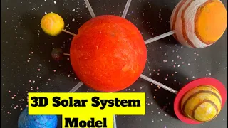 How to make 3D Solar system model #solarsystem  #solarsystemmodel  #solar #3dsolarsystemmodel