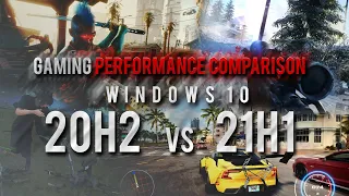 Gaming Comparison 21H1 & 20H2 - 4K Ultra Presets / AMD SAM / PBO2