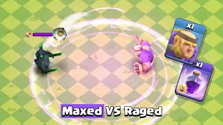 Level 1 Raged Troops VS Max Troops | Clash of Clans