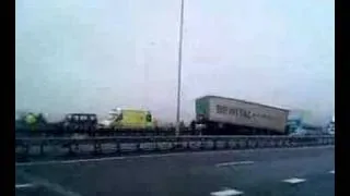 Truck crash A12 Arnhem