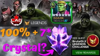 BrutalDLX Legends Challenge Chapter 2 100%! Rewards Opening! 7-Star Crystal! Hulkling&Hercules! MCOC