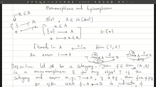 Lec 6. Monomorphisms & Epimorphisms