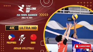 🇵🇭 Philippine Vs China 🇨🇳 Full Match HD | AVC Challenge Cup - 2024