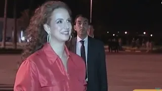 Princess of Morocco Lalla Salma meets Obama's wife and children.