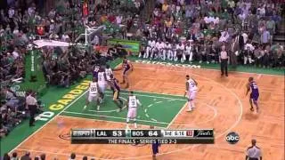 Kobe deep 3 vs Celtics Game 5 and Wade reaction