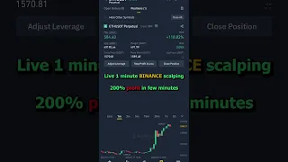 1 minute Binance ETH Scalping #trading #shorts #ethereum #crypto #binance #futures #daytrading