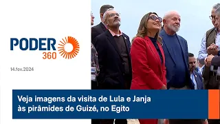 Veja imagens da visita de Lula e Janja às pirâmides de Guizé, no Egito