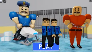 ICE BORRY PRISON FAMILY ESCAPE OBBY Full Gameplay #roblox