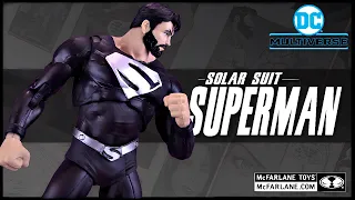 McFarlane Toys DC Multiverse Solar Suit Black and Silver Superman Figure @TheReviewSpot