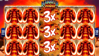 ★★JACKPOT HANDPAY★★$90 BETS★★MAMMOTH POWER HIGH LIMIT SLOT MACHINE BUENO DINERO MUSEUM SLOTS KONAMI