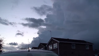 Massive Thunderstorm sweeps across the West Midlands UK