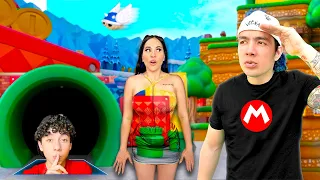 JUGAMOS A LAS ESCONDIDAS DE CAMUFLAJE EN EL MUNDO DE MARIO BROSS!! 🍄 | Karla Bustillos