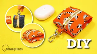 Zip It & Clip It 🍒 DIY Coin Purse or Earphone Case Tutorial