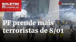 PF prende 5 terroristas que invadiram e depredaram prédios dos Três Poderes | Boletim Metrópoles 1º