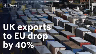 UK exports to EU plunge 40 per cent in January